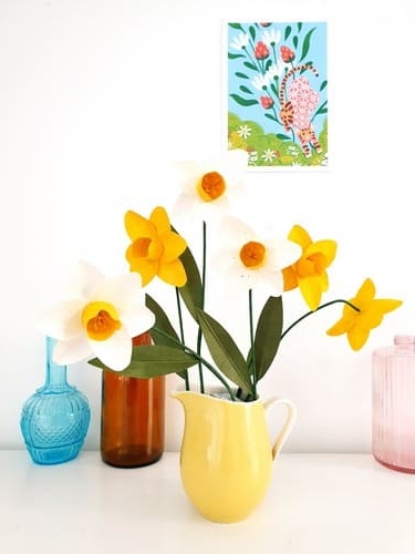 narcisses jaunes et naturels